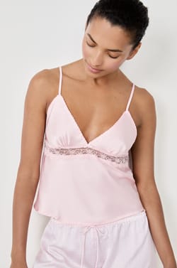 Satin Pyjama Top;${refinementColor}