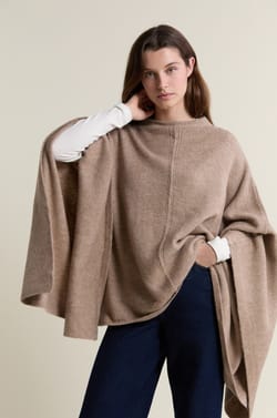 Poncho trui effen;${refinementColor}