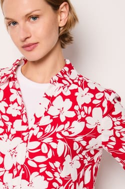 Chemise manches longues fleurie;${refinementColor}
