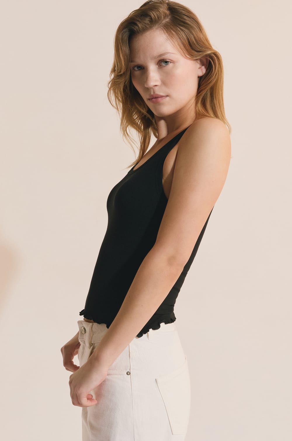 Tank Top with Integrated Bra;${refinementColor}