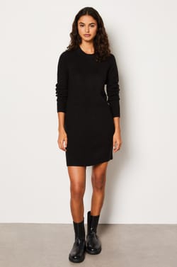 Short Knitted Dress;${refinementColor}