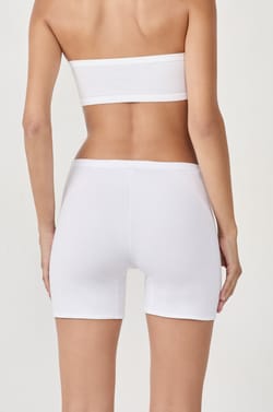Organic cotton stretch cycling shorts;${refinementColor}