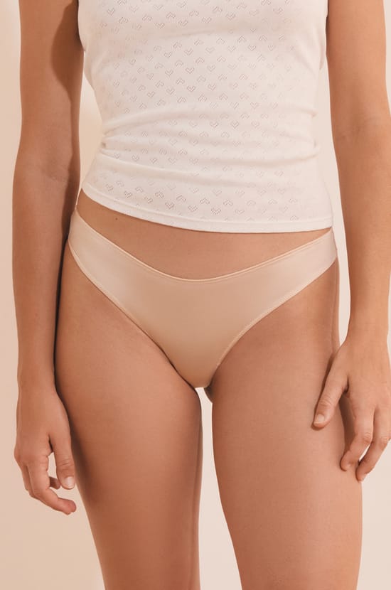 Microfiber Thong;${refinementColor}