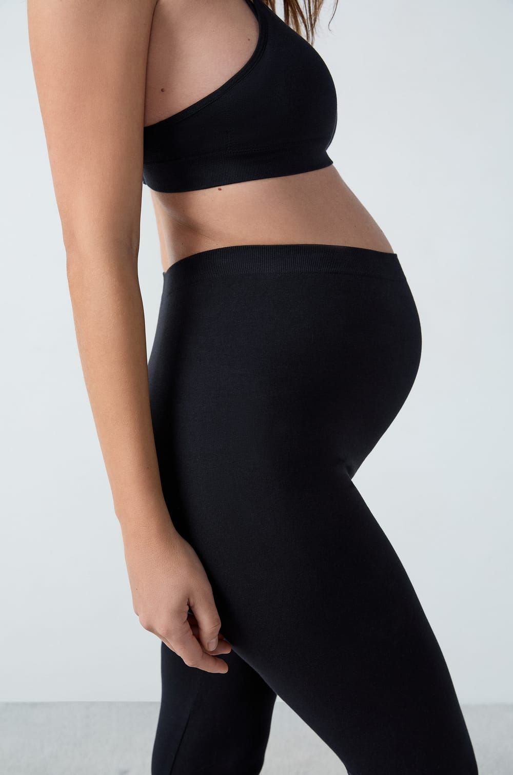 Legging taille haute de maternit&eacute;;${refinementColor}