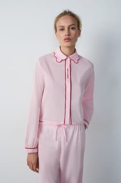 Pyjama-Hemd mit Bubikragen;${refinementColor}