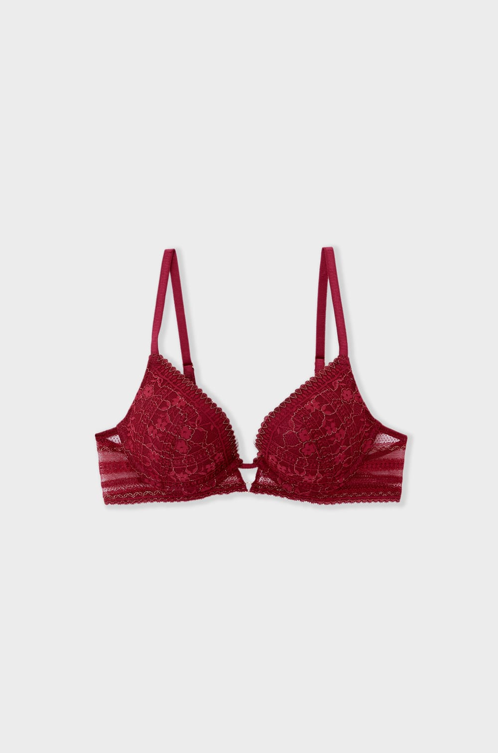 Soutien-gorge N.2 - Le push-up plongeant en dentelle iris&eacute;e;${refinementColor}