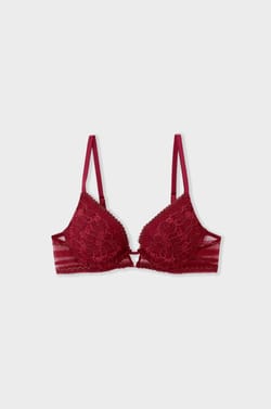 Soutien-gorge N.2 - Le push-up plongeant en dentelle iris&eacute;e;${refinementColor}