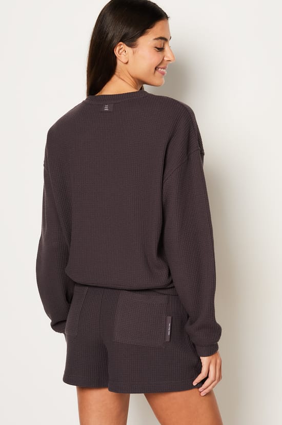Sweat de pyjama gaufré;${refinementColor}