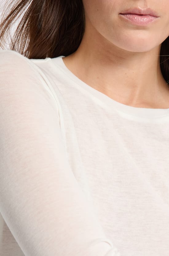 T-shirt thermique col roulé avec laine;${refinementColor}