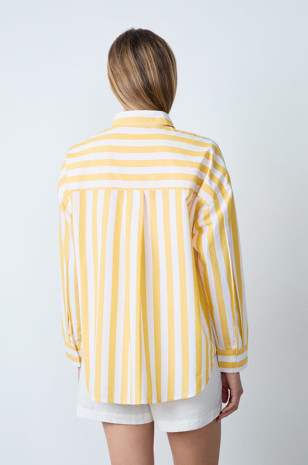 Chemise en coton à rayures;${refinementColor}