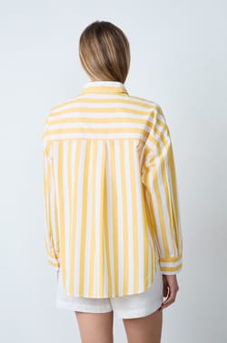 Chemise en coton à rayures;${refinementColor}