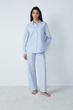 Chemise de pyjama en coton;${refinementColor}
