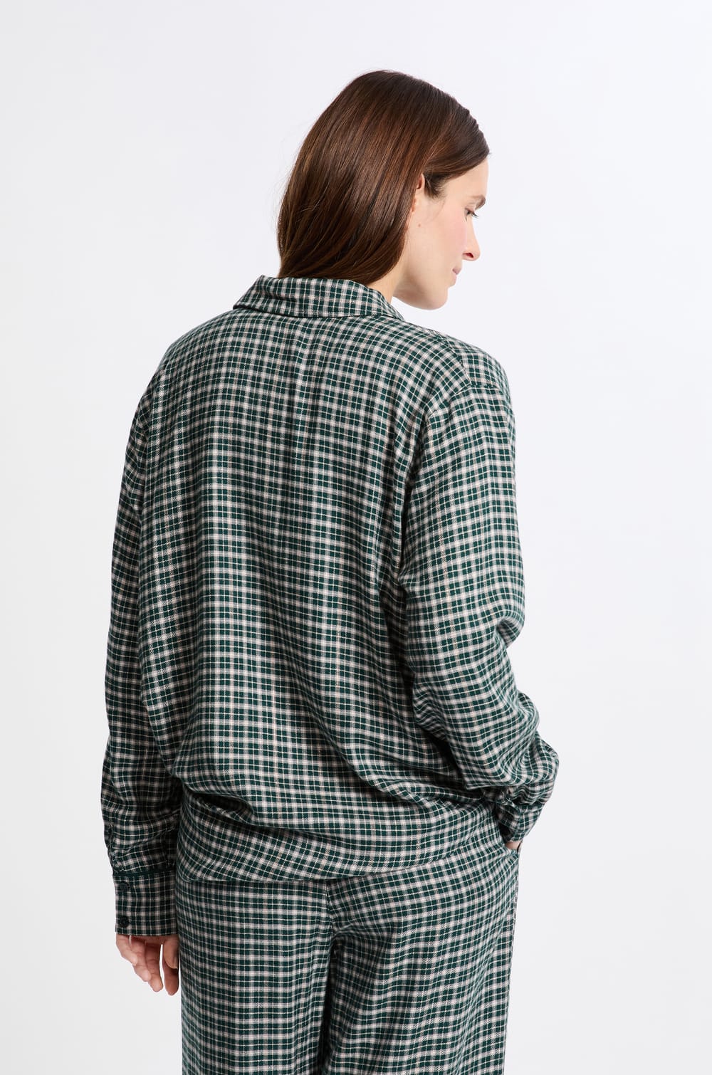 Chemise de pyjama &agrave; carreaux;${refinementColor}