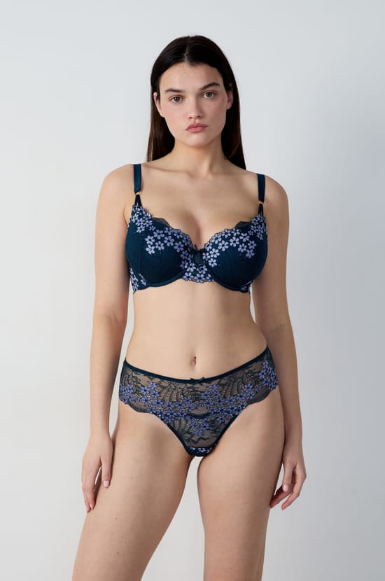 Soutien-gorge N.4 - Le coques fines broderie fleurie;${refinementColor}