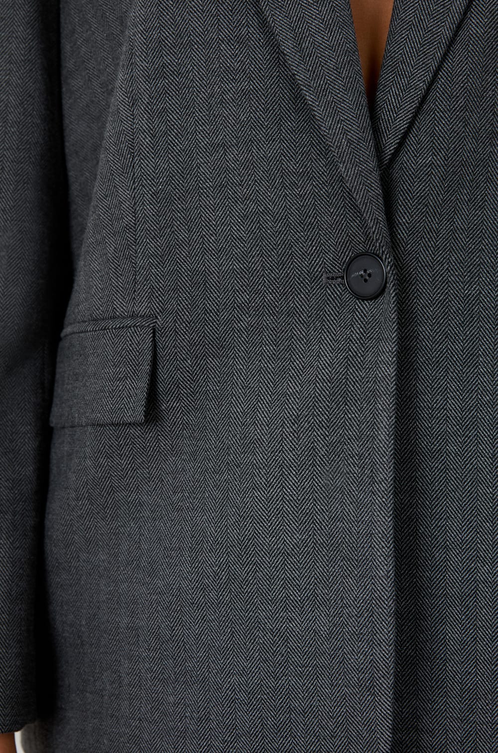 Blazer jacket with buttons;${refinementColor}