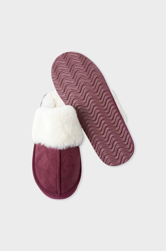 Chaussons mules fourrés;${refinementColor}