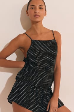 Short de pyjama &agrave; pois;${refinementColor}