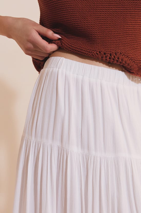 Long Flowing Panel Skirt;${refinementColor}