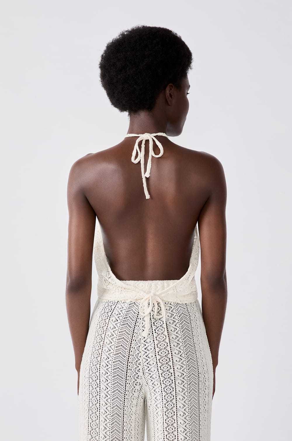 Crochet Backless Top;${refinementColor}