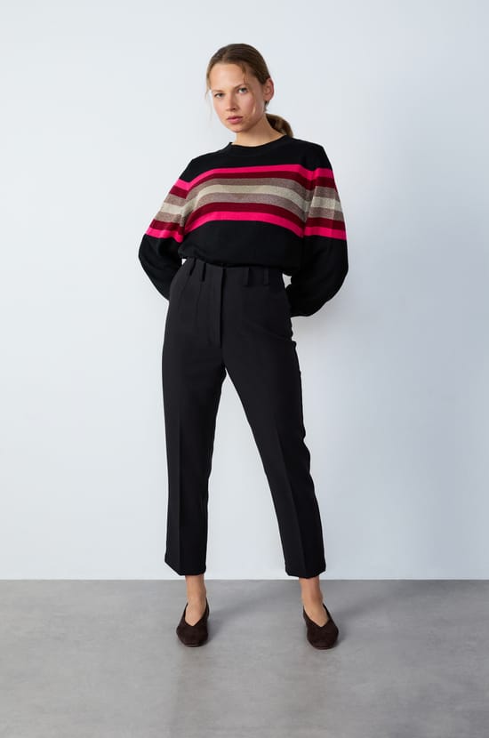 Cigarette Cut Pants;${refinementColor}