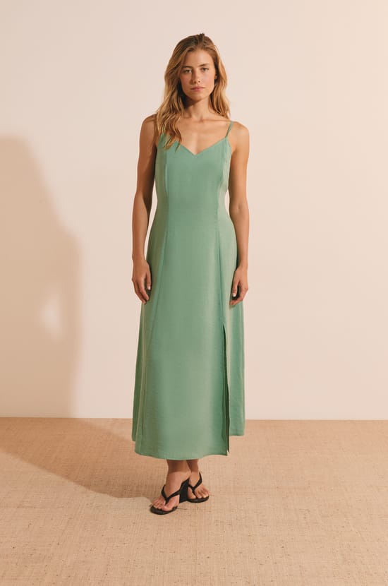 Robe longue &agrave; col halter;${refinementColor}