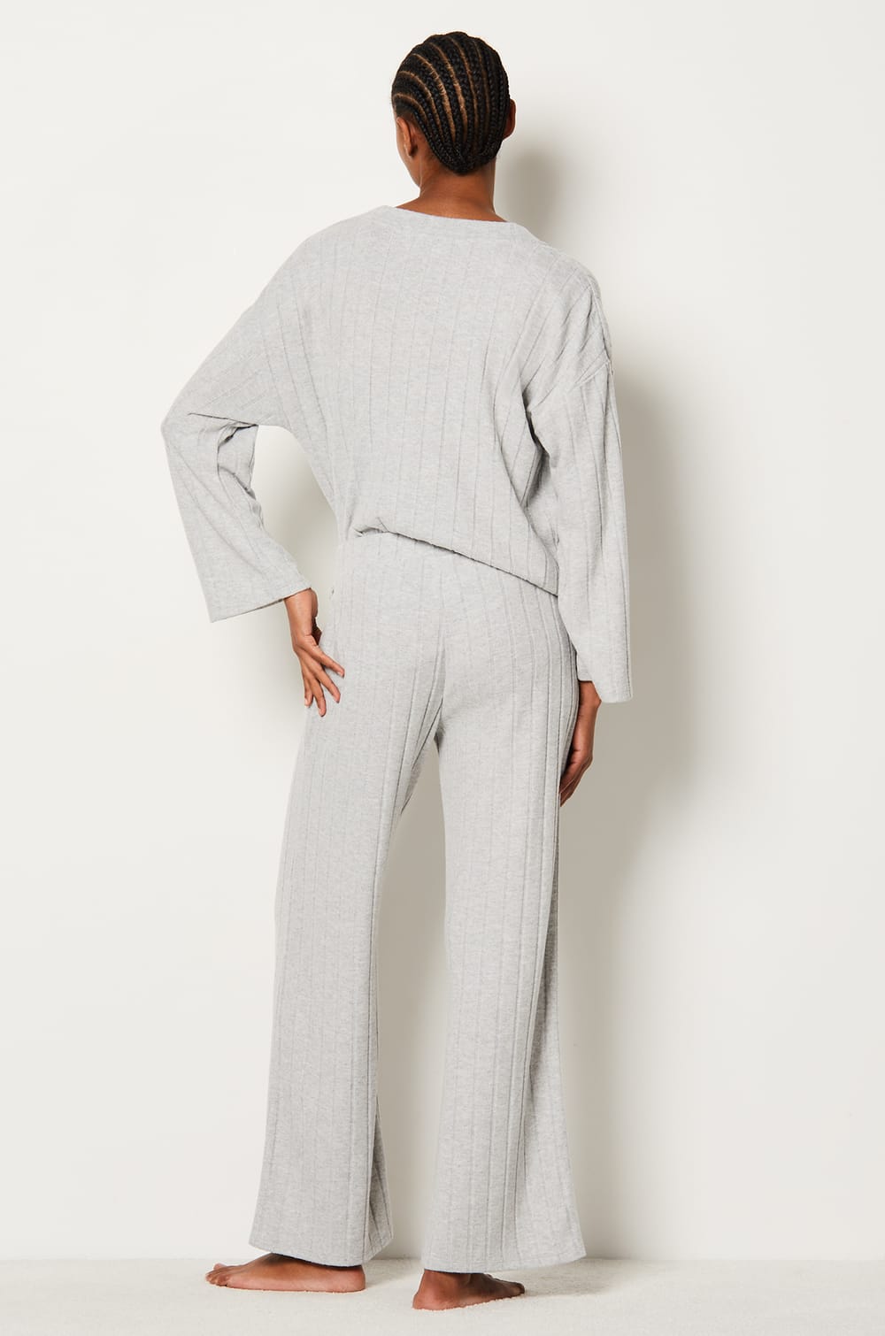 Ribbed Pyjama Bottoms;${refinementColor}