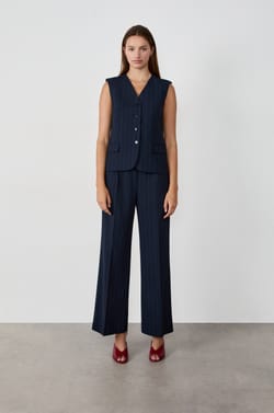 Sleeveless Button Cardigan;${refinementColor}