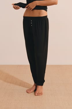 Pantal&oacute;n de pijama liso de modal;${refinementColor}