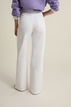 Pantalon droit taille haute;${refinementColor}