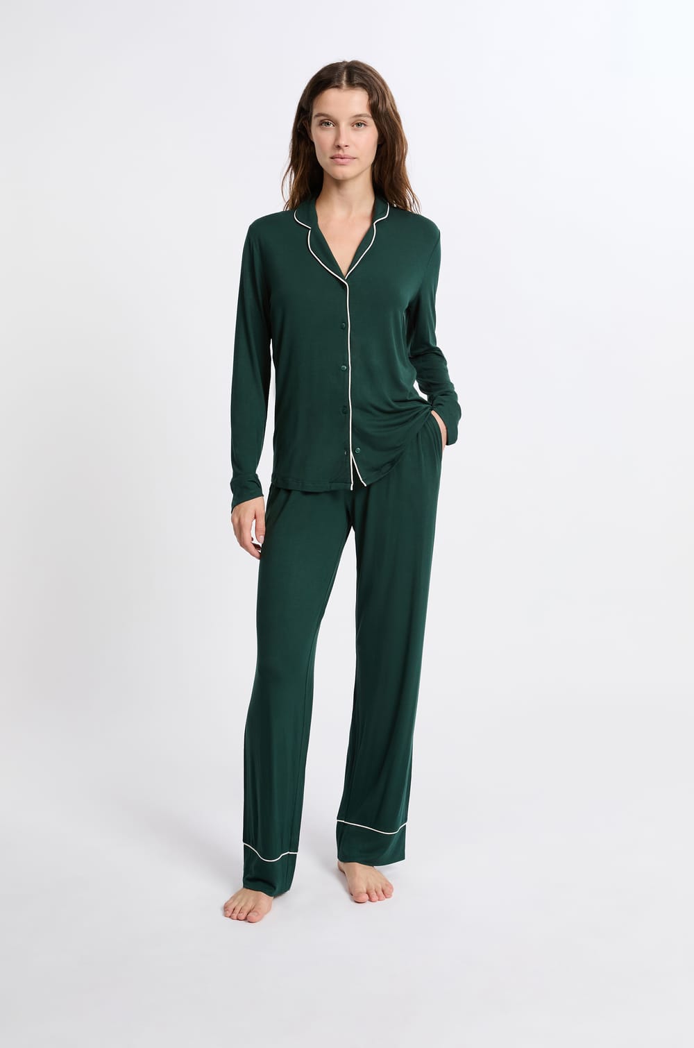 2-teiliges Pyjama-Set mit langen &Auml;rmeln;${refinementColor}