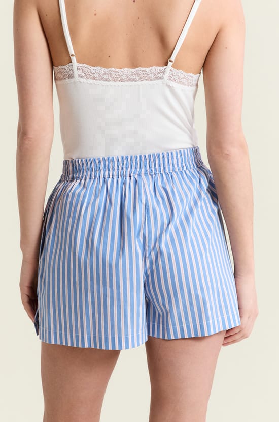 Short de pyjama &agrave; rayures avec coton;${refinementColor}