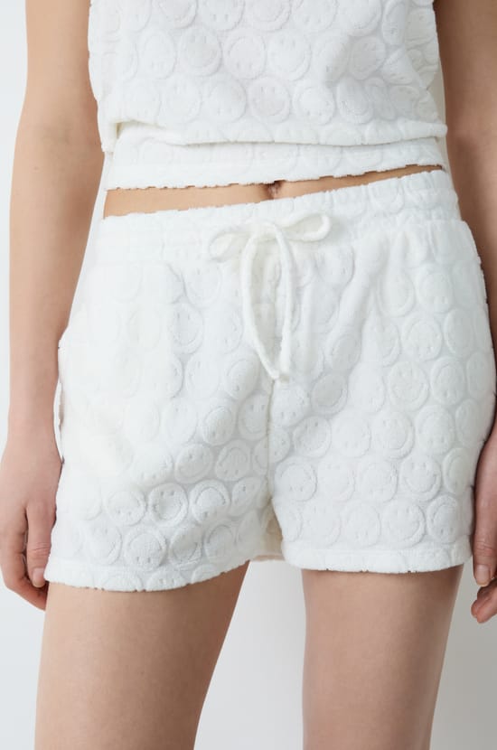 Short de pyjama en éponge en coton Smiley®ORIGINALS;${refinementColor}