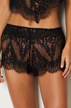 Lace Pajama Shorts;${refinementColor}