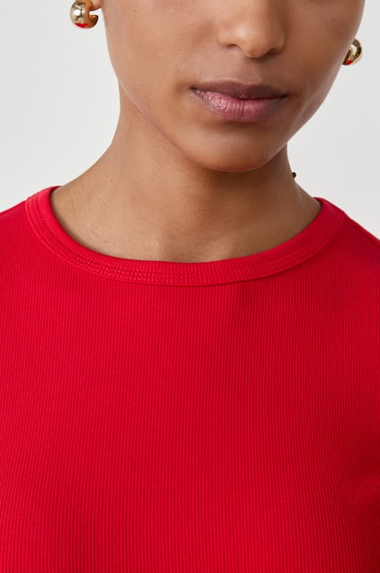 Short-sleeved cotton T-shirt;${refinementColor}