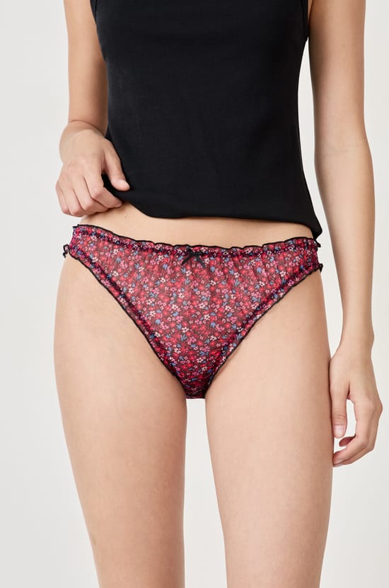 Printed bloomer briefs;${refinementColor}