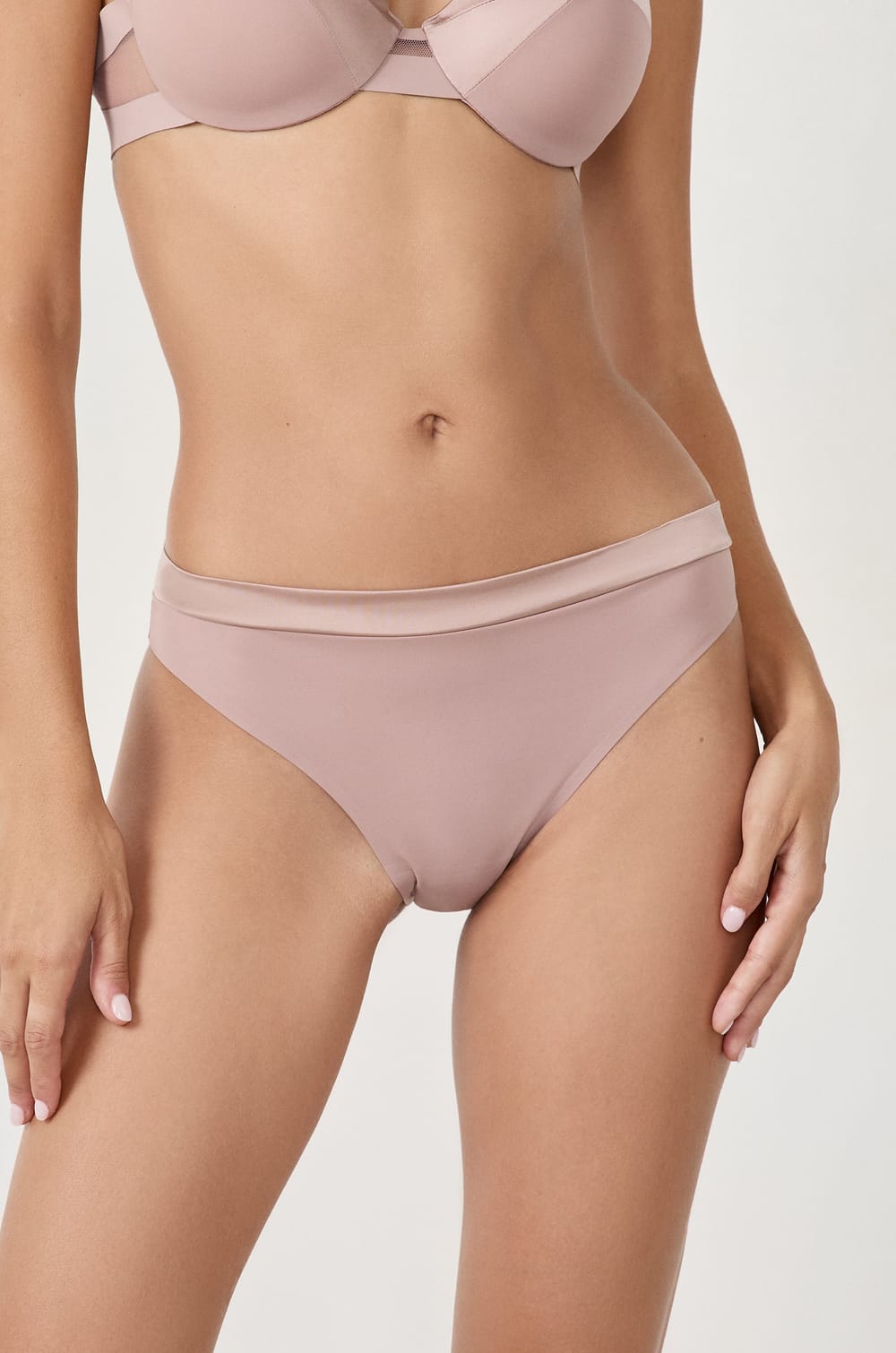 Satin microfiber brief;${refinementColor}