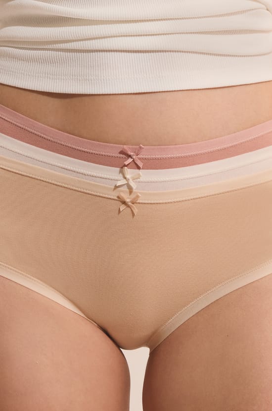 Pack of 3 Cotton Boyshorts;${refinementColor}