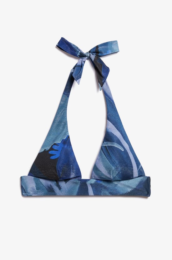 Triangle Glitter Bikini Top;${refinementColor}