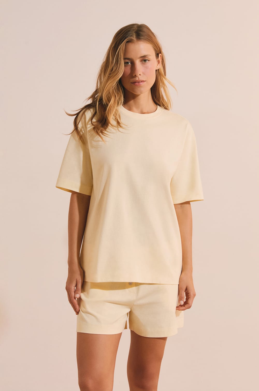 T-shirt de pyjama manches courtes en coton;${refinementColor}