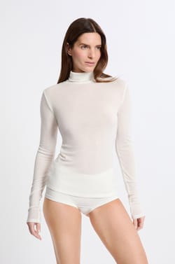 T-shirt thermique col roul&eacute; avec laine;${refinementColor}