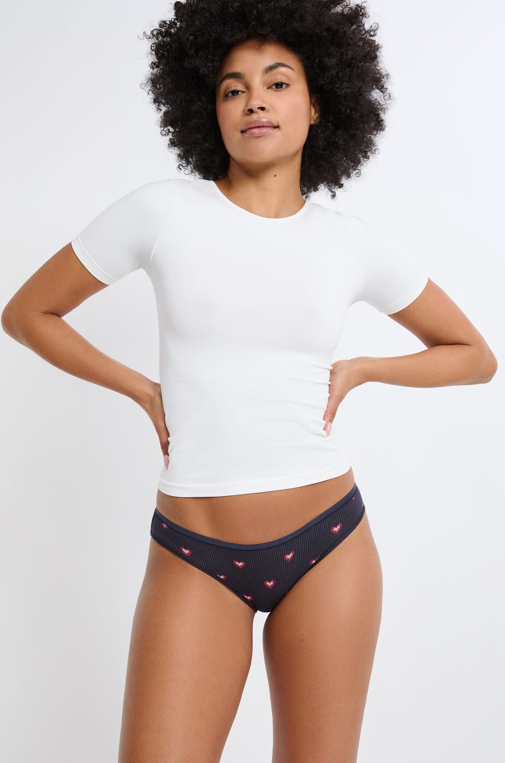 Set de 3 bragas de algodón;${refinementColor}