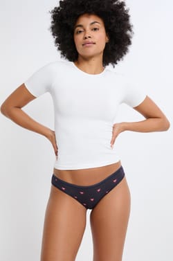 Set de 3 bragas de algodón;${refinementColor}
