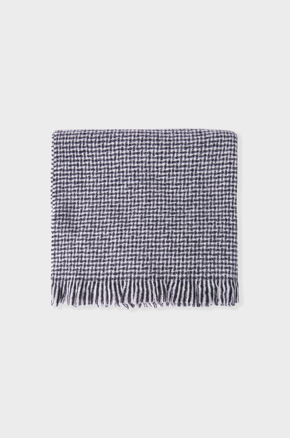 Houndstooth Pattern Scarf;${refinementColor}