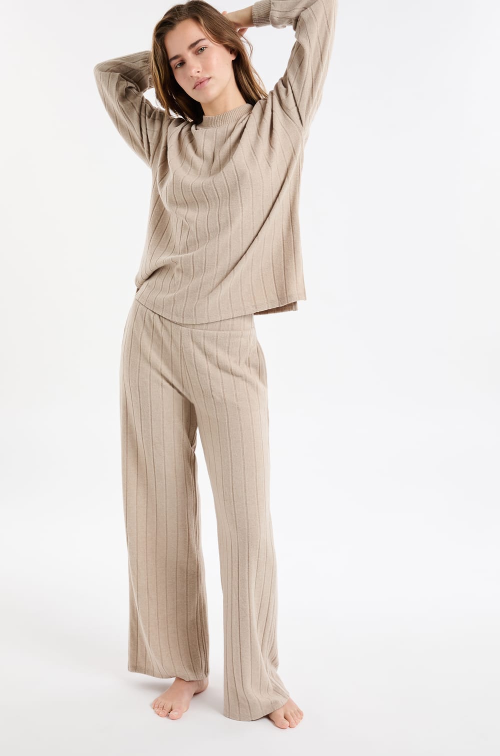 Wide Pyjama Trousers;${refinementColor}