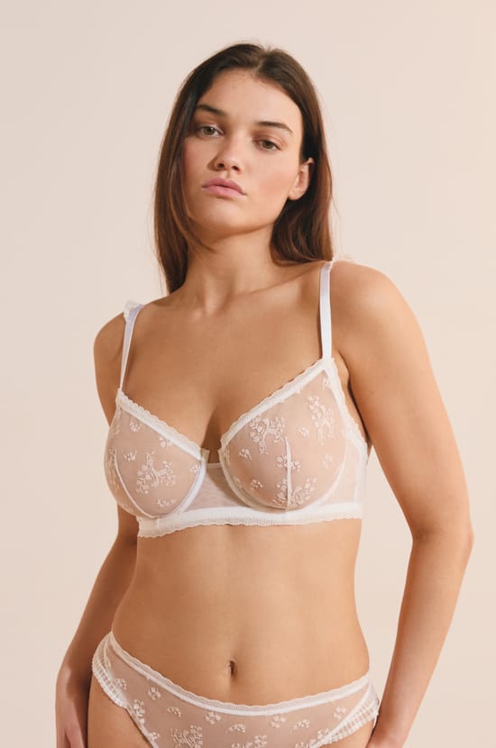 Bra N.9 - Balconette with Embroidery;${refinementColor}