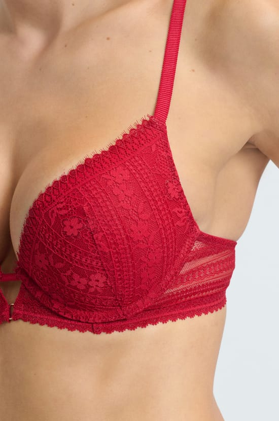 Soutien-gorge N.2 - Le push-up plongeant en dentelle;${refinementColor}