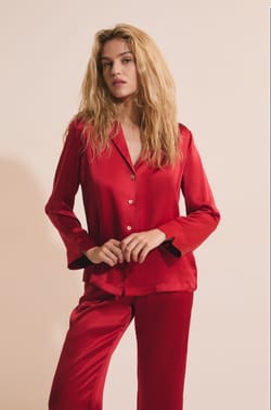 Silk Pyjama Shirt;${refinementColor}