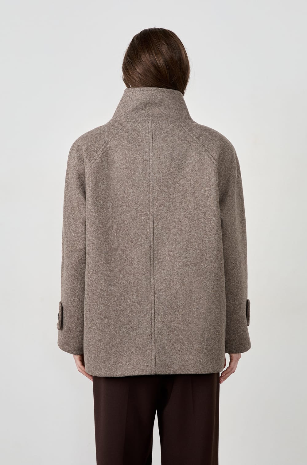 Manteau mi-long avec laine;${refinementColor}