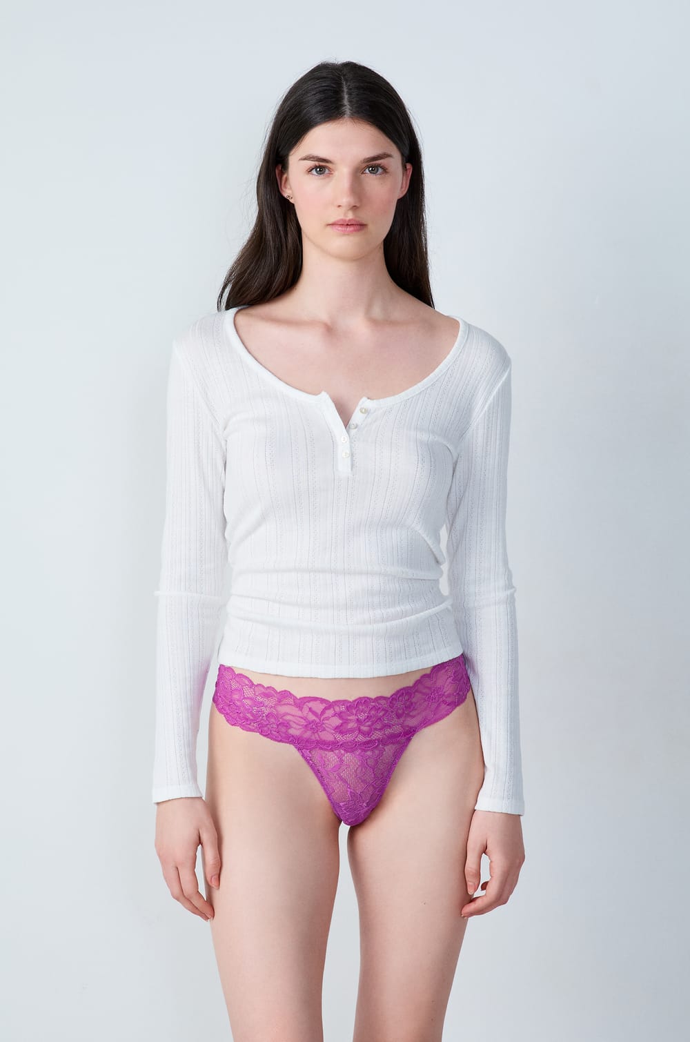 Tanga de encaje;${refinementColor}