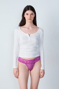 Tanga de encaje;${refinementColor}